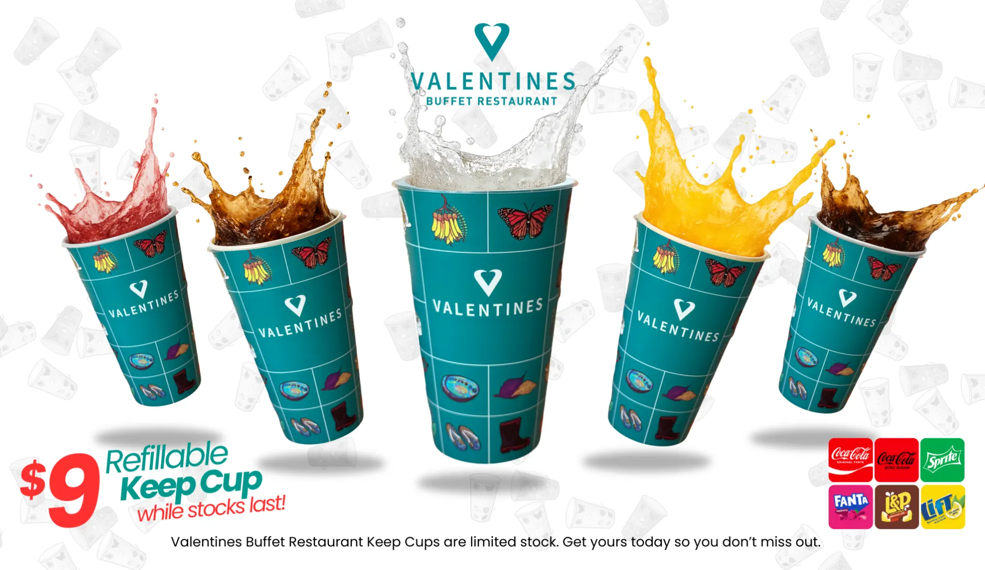Limited time refillable cup
